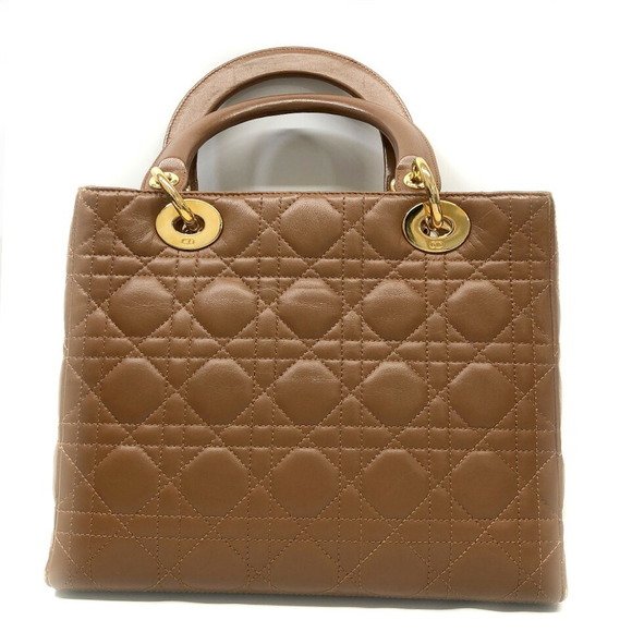 DIOR Lady Shoulder Bag Cannage Brown - Picture 3 of 9